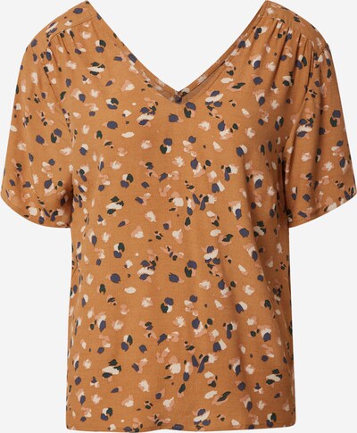 OBJECT Bluse 'OBJNELLE' in hellbraun / mischfarben, Produktansicht
