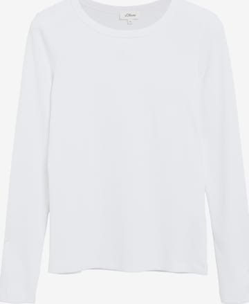s.Oliver Shirt in Wit: voorkant