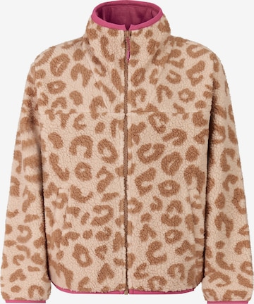 PROTEST Fleece jas 'PRTBlond JR' in Bruin: voorkant