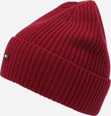 Bonnet TOMMY HILFIGER en rouge : devant