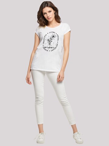 T-shirt 'Mothers Day Black Art Print for Mom Best Mom Ever' F4NT4STIC en blanc
