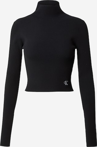 Pull-over Calvin Klein Jeans en noir : devant