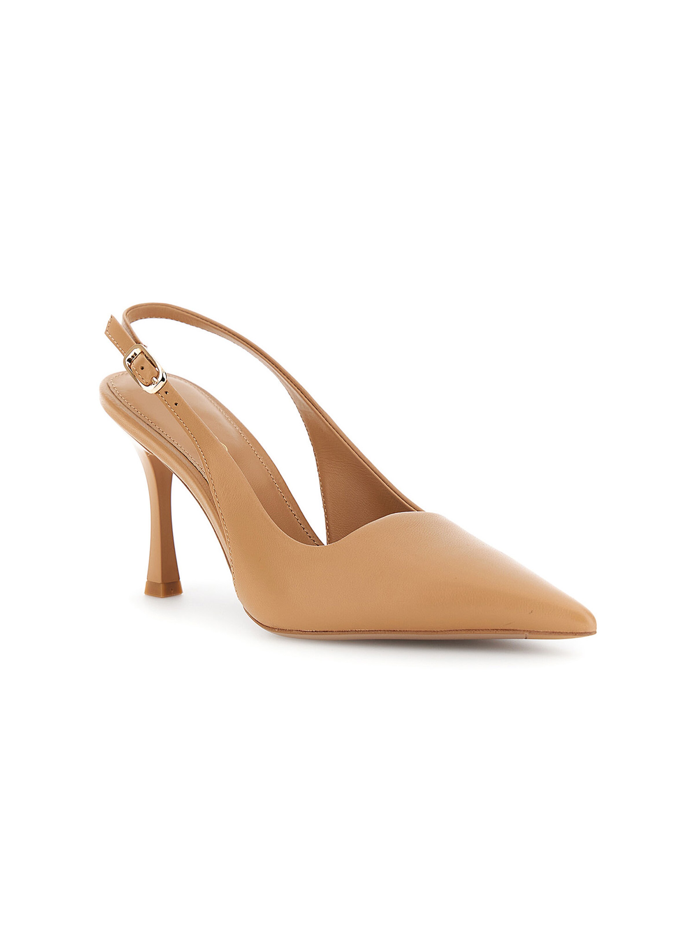 CAFè NOIR Slingpumps in Beige: voorkant