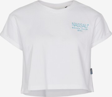 NASSAU Beach Club Shirt ' NB231037 ' in Wit: voorkant