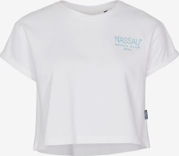 NASSAU Beach Club T-Shirt ' NB231037 ' in Weiß: Vorderseite