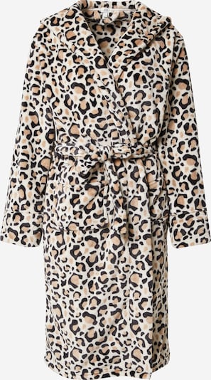 River Island Peignoir court en crème / marron / noir, Vue avec produit