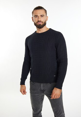 Pull-over DreiMaster Vintage en noir : devant