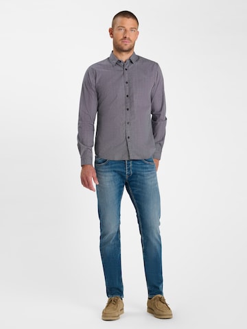 Coupe regular Chemise Le Temps Des Cerises en gris