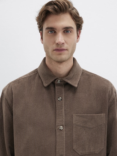Mavi Button Up Shirt in Brown, Item view