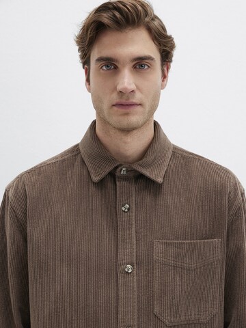Mavi Comfort fit Button Up Shirt in Brown