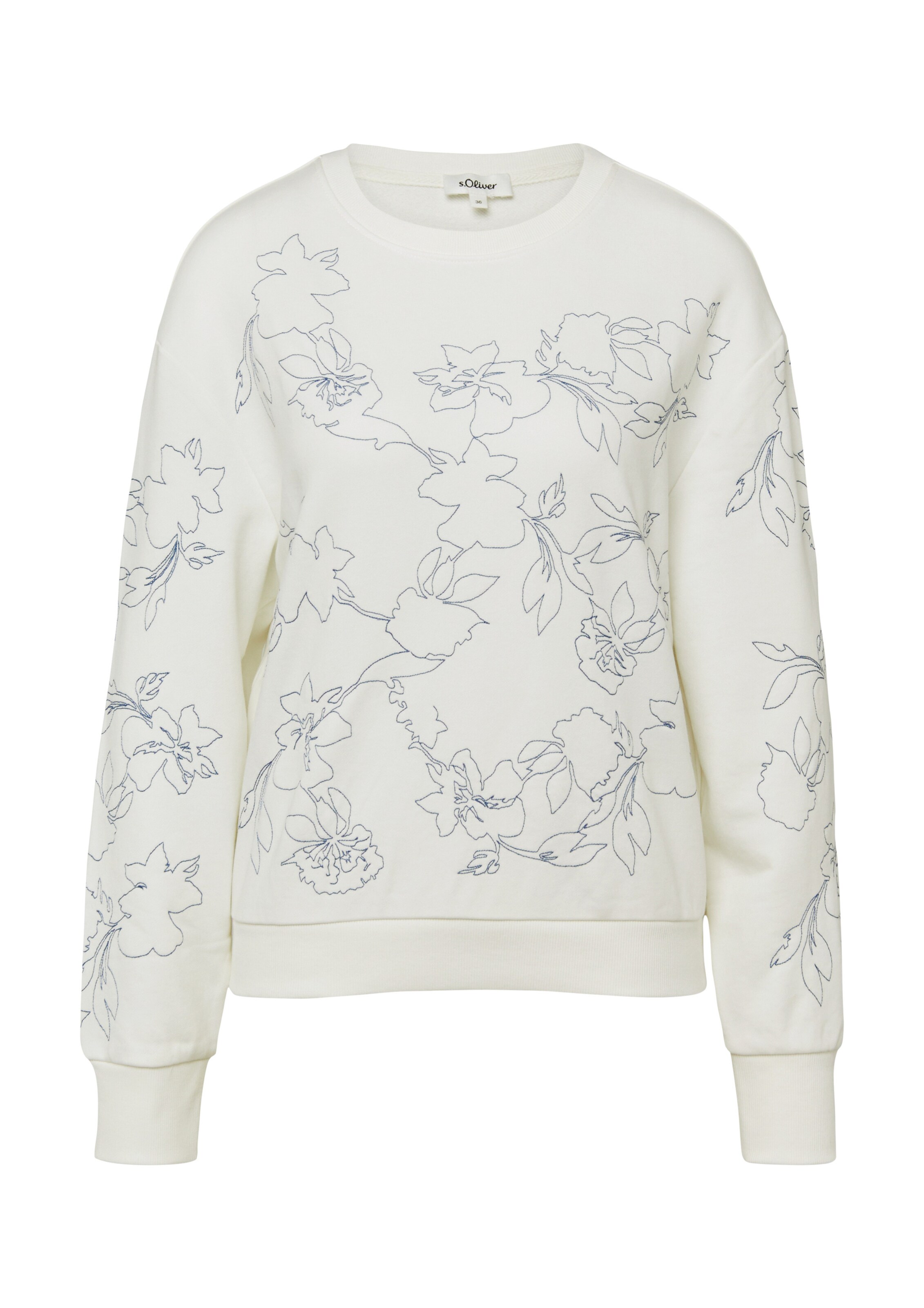 s.Oliver Sweatshirt in Beige: front
