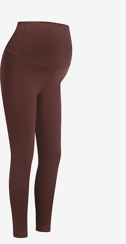 cfab (formerly creamy fabrics) - Leggings 'Seamless Umstandsleggings mit hohem Bund' en marrón: frente