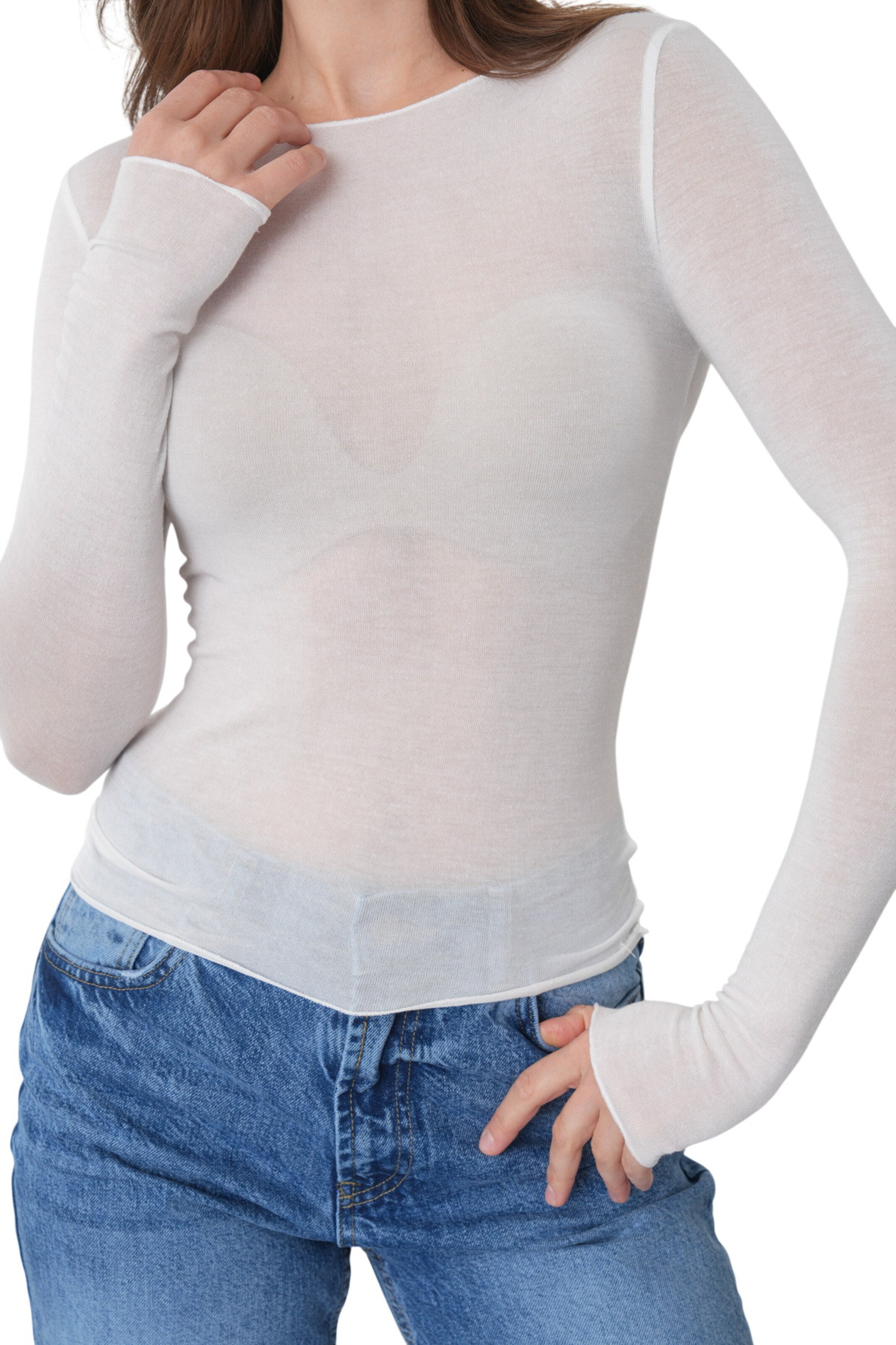 WOMAN VISION Shirt in Beige