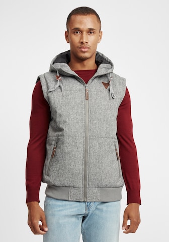 Gilet 'Lecter' di INDICODE JEANS in grigio: frontale