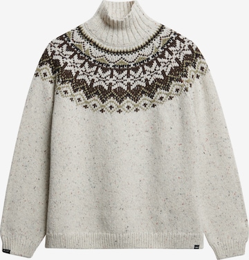 Pull-over Superdry en blanc : devant