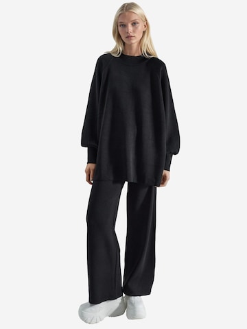 My fashion Hausanzug 'Strick-Koordinaten'‌‌‌ in Schwarz: Vorderseite