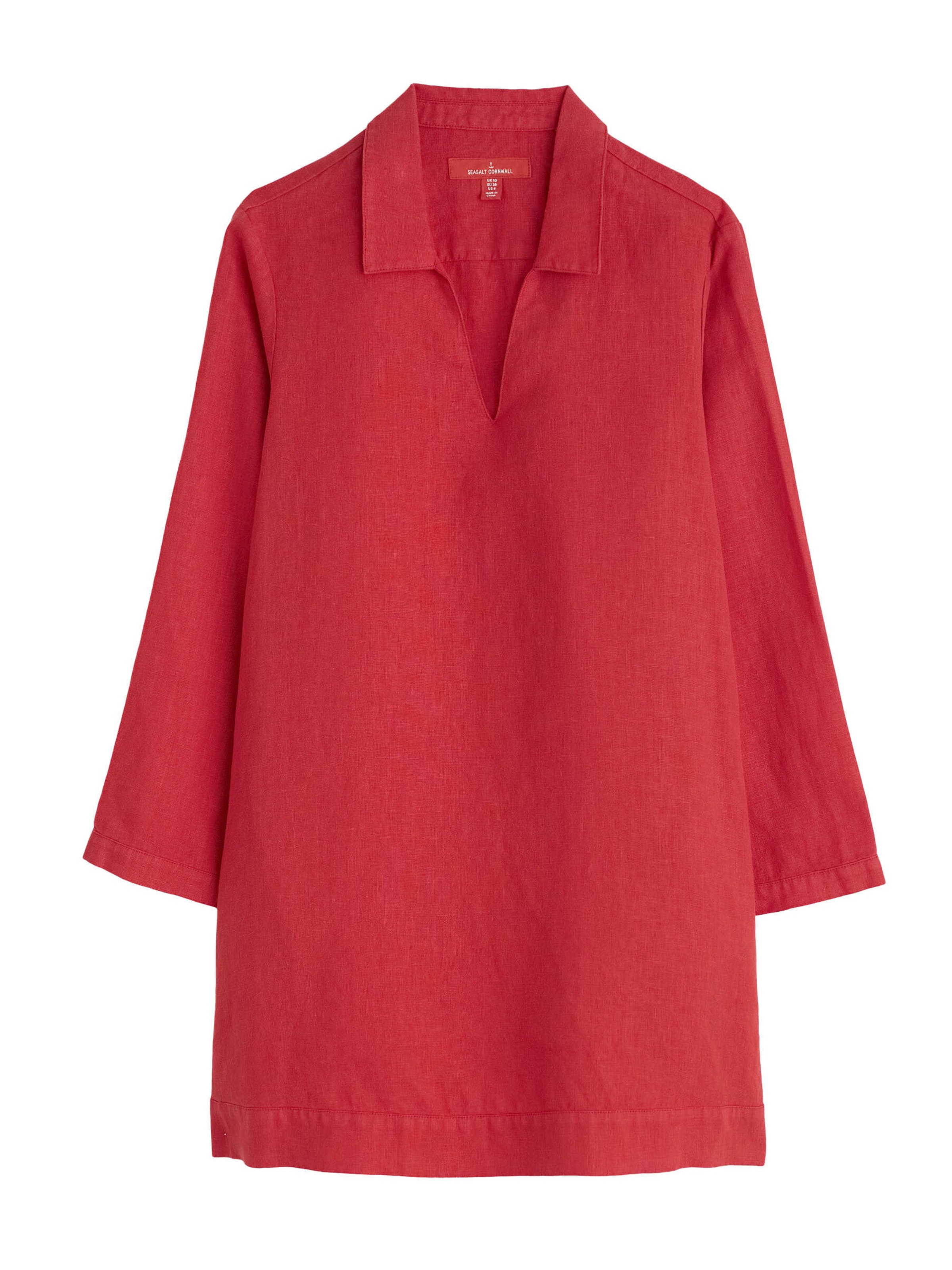 Tunica 'Shallow Layers' di Seasalt Cornwall in rosso: frontale