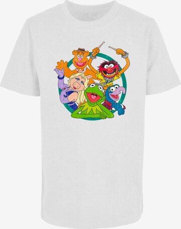 ABSOLUTE CULT Shirt 'Muppets - Group Circle' in White: front