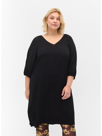 Zizzi Kleid 'XWINONA' in Schwarz: predná strana