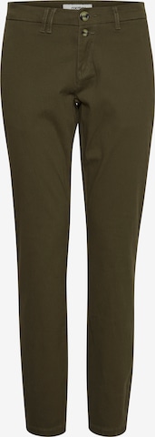 Oxmo Regular Chino 'Pilar' in Groen: voorkant