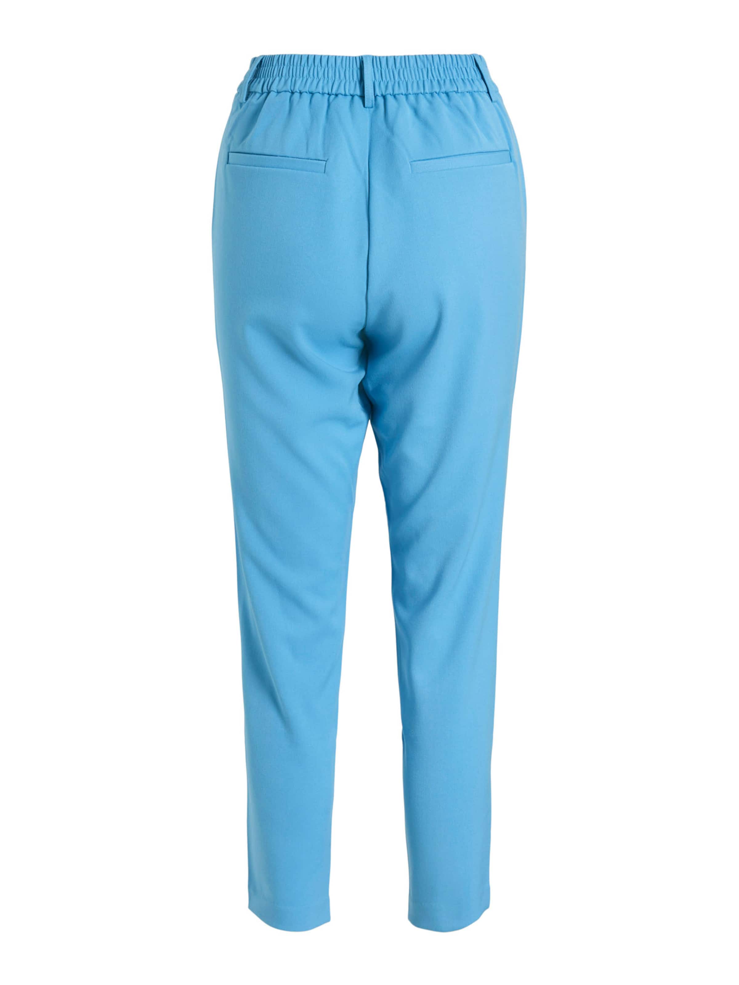 VILA Tapered Pleat-Front Pants 'VIVarone' in Blue