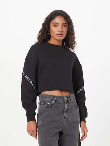 Calvin Klein Jeans Sweatshirt i svart: framsida