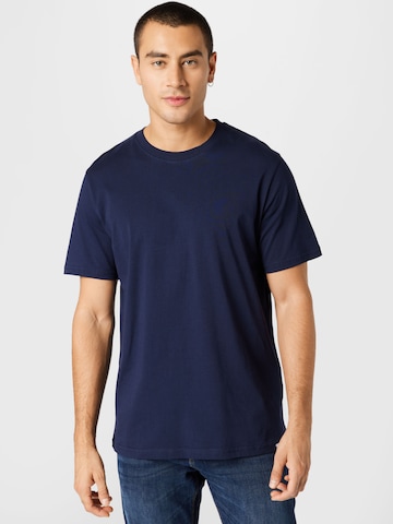 Les Deux חולצות 'Marais' בכחול: מלפנים