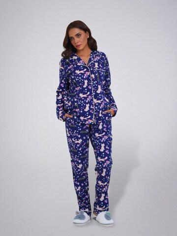 LEAFLETIC Pyjama‌‌‌ in Blau