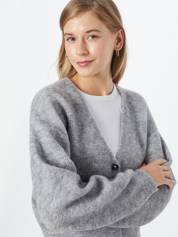 Lindex Knit Cardigan 'Mason' in Grey