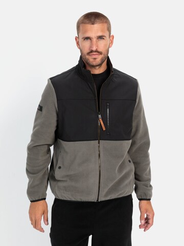 CAMEL ACTIVE Fleece jacket in Grey: front