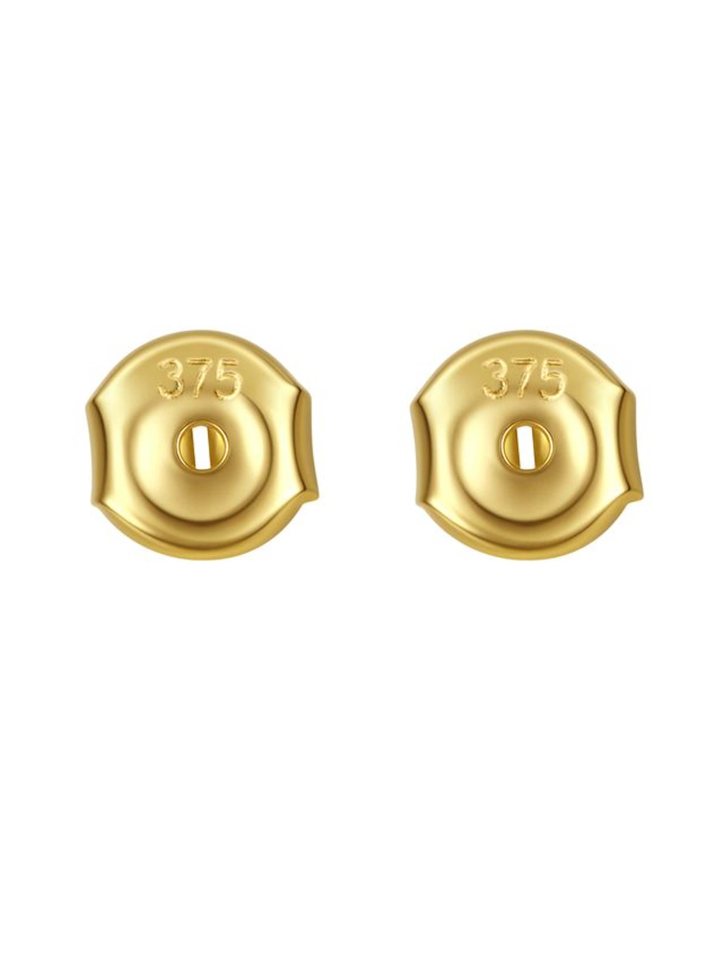 Dear Me Earrings 'Earring Backs 9K' in Gold: front