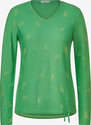 CECIL Sweater in Green: front