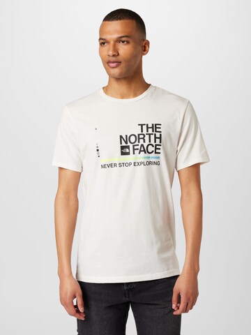 Tricou funcțional 'FOUNDATION' de la THE NORTH FACE pe alb: față