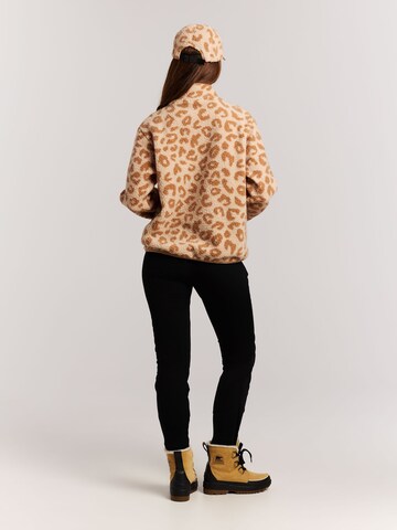 PROTEST Fleece jas 'PRTWiba' in Bruin