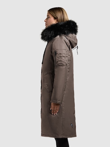 khujo Wintermantel 'Jilla' in Bruin