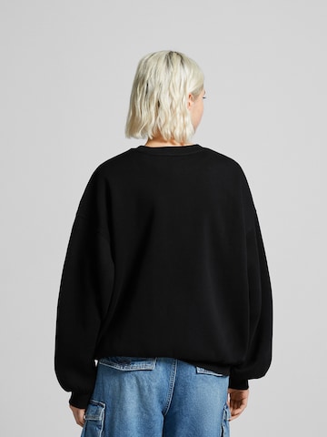 Bershka Sweatshirt in Schwarz