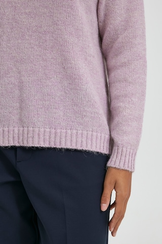 PULZ Jeans Sweater 'PZIRIS' in Purple