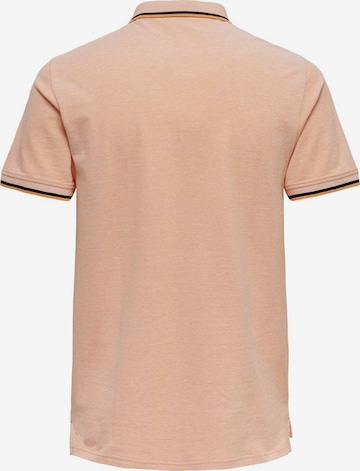 Only & Sons Shirt 'Fletcher' in Orange