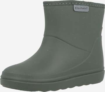 EN FANT - Bota de borracha em verde: frente