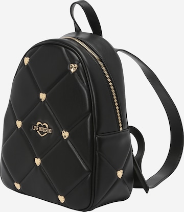 Love Moschino Backpack 'JEWEL HEART' in Black: front