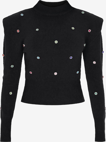 faina Pulóver - fekete: elől