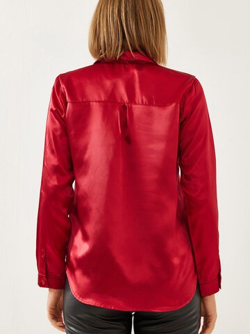 Bianco Lucci Blouse in Rood