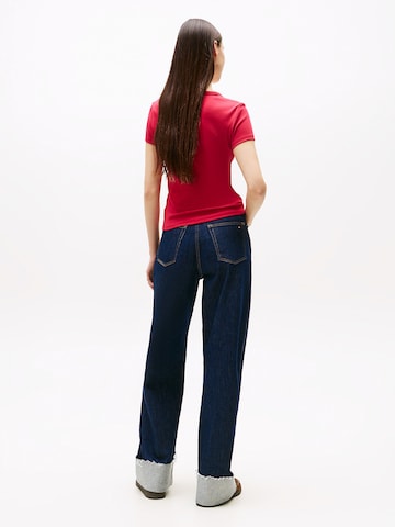 Tommy Jeans T-Shirt 'Essential' in Rot