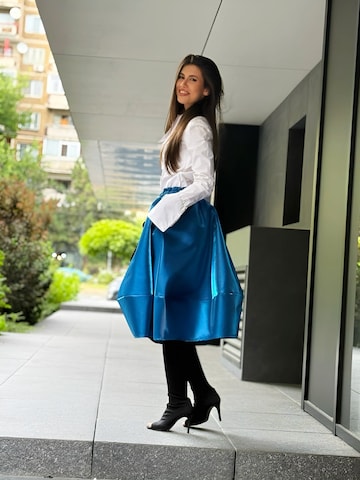 Gonna 'Taffeta Balloon Skirt' di IUnique in blu