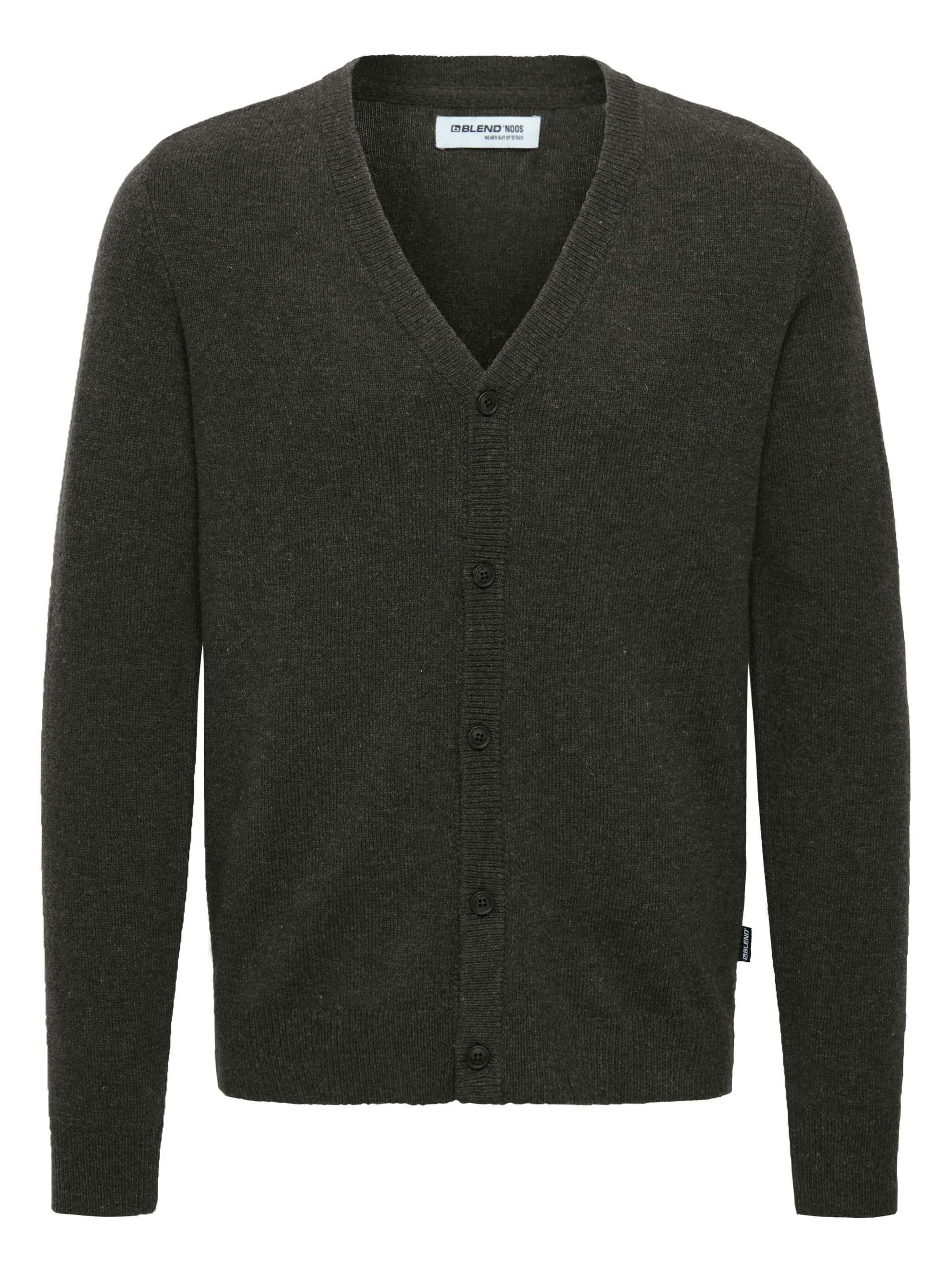 BLEND Strickjacke 'BHBranko' in Grün: Vorderseite