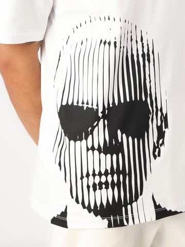 balta Karl Lagerfeld Marškinėliai