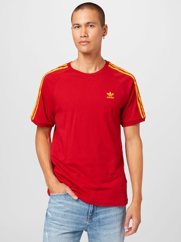 ADIDAS ORIGINALS Shirt '3-Stripes' in Rood: voorkant