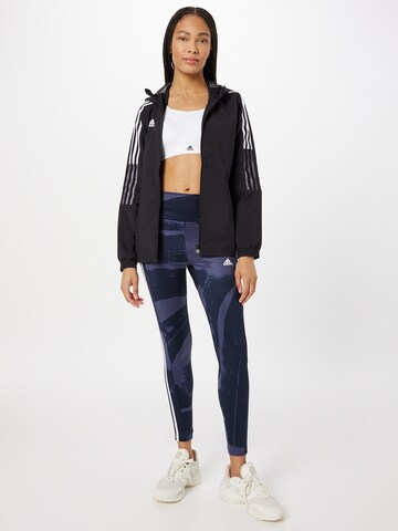 ADIDAS SPORTSWEAR Skinny Sporthose in Blau