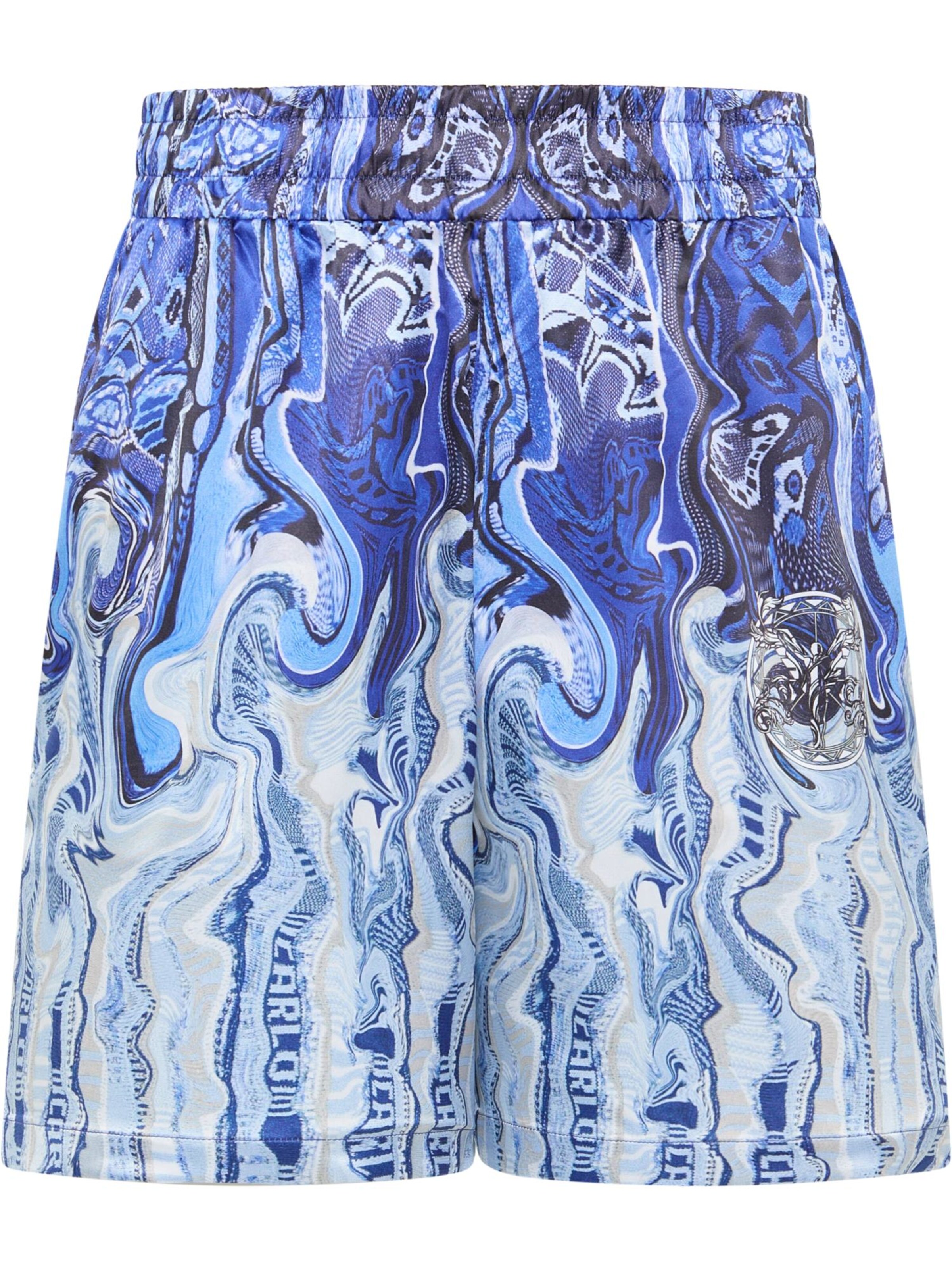 Carlo Colucci Regular Broek in Blauw: voorkant