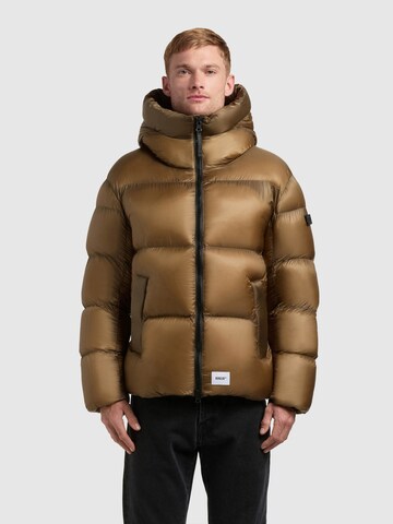 khujo Winterjacke 'Dane' in Braun: Vorderseite